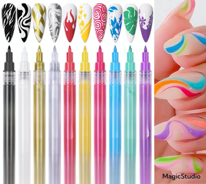 MARCADORES PARA UÑAS X4